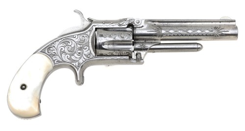 Engraved Smith & Wesson No. 1 1/2 Second Issue Revolver