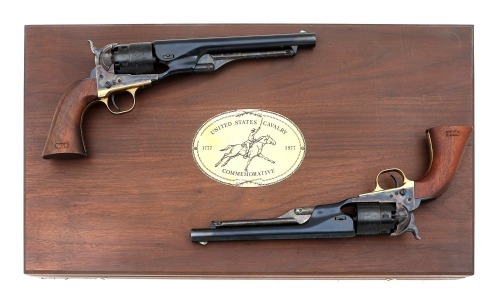 Cased Matched Pair of Colt United States Cavalry Commemorative Model 1860 Army Percussion Revolvers