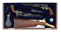 Cased Matched Pair of Colt United States Cavalry Commemorative Model 1860 Army Percussion Revolvers