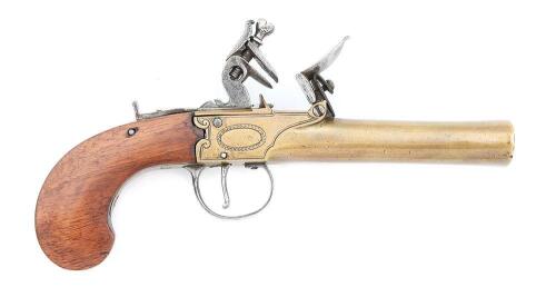 Unmarked European Flintlock Blunderbuss-Style Pistol