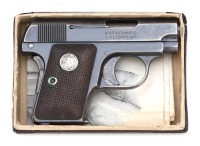 Colt 1908 Vest Pocket Hammerless Semi-Auto Pistol with Original Box