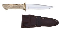 Custom Fixed Blade Hunting Knife by Mitchell