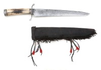 Custom Elkhorn Belt Knife By McDonald