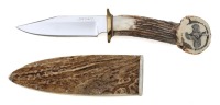 Custom Antler Handled Knife by Mitchell