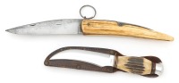 Pair of Stag Handle Knives
