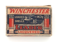 Collectible Winchester Leader Lacquered Shotshell Box