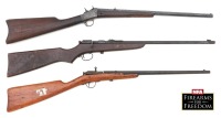 Lot of Three Single Shot Rimfire Rifles, Winchester Model 1900 Bolt Action, Hamilton No.51 Bolt Action, & Remington No. 4 Rolling Block Rifles