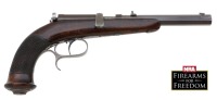 Unmarked European Single Shot Bolt Action Target Pistol