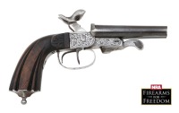 Pair of European Double Barrel Pinfire Pistols