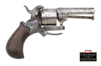 Lot of Three European Pinfire Pistols