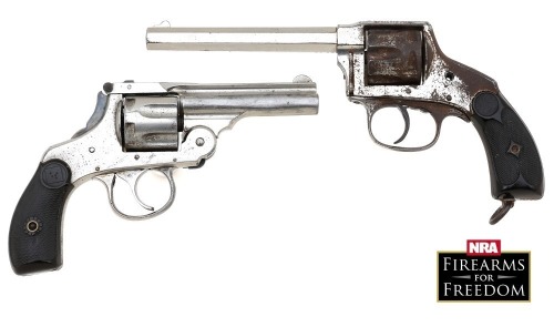 Lot of Two Antique Guns, Harrington & Richardson Police Second Model Double Action Revolver, & Hopkins & Allens XL Double Action Revolver