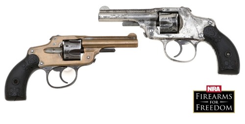 Lot of Two Antique Guns, Unusual J.N. Scotts, and Maltby Henley & Company Safety Hammerless Double Action Revolvers