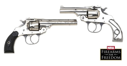 Pair of Hopkins & Allen Triple Action Police Model Double Action Revolvers