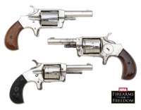 Trio of Bliss & Goodyear Pocket Revolvers, Patriot, Veteran, & Excelsior Models