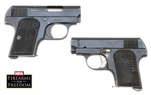 Lot of Two Guns, Spanish Vest Pocket, and Fabrique D&rsquo;Armes De Guerre De Grande Precision Vest Pocket Semi-Auto Pistols