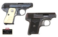 Lot of Two Guns, Galesi Vest Pocket, and Spanish Model 1919 Thunderer Vest Pocket Semi-Auto Pistols