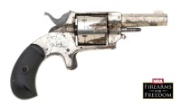 Lot of Four Antique Guns, Hopkins & Allen Ranger No.2 Model, Blue Jacket No. 2 Model, Forehand & Wadsworth Russian Model 32, & Terror Model Single Action Revolvers, - 4