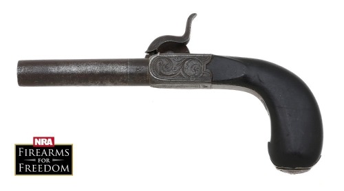 Pair of Belgian Percussion Muff Pistols