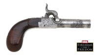 Pair of Belgian Percussion Muff Pistols - 2