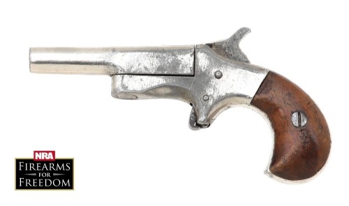 Lot of Two Antique Guns, Unmarked Side Swing Deringer, & American Centen&rsquo;l Flobert Style Single Shot Pistol