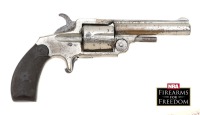 Lot of Four Antique Guns, American Leader, Otis Smith New Model, Hood Firearms Alaska 30, and Hopkins & Allen Hindsdale Single Action Revolvers - 2