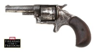 Lot of Four Antique Guns, American Leader, Otis Smith New Model, Hood Firearms Alaska 30, and Hopkins & Allen Hindsdale Single Action Revolvers - 3