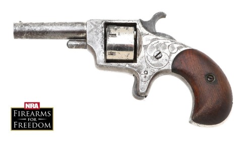Lot of Five Antique Guns, Hood Firearms Single Action Revolvers including Tramps Terror, Union Jack No. 1 Long, Liberty, & a pair of Robin Hood No. 1 Models