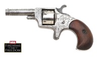 Lot of Five Antique Guns, Hood Firearms Single Action Revolvers including Tramps Terror, Union Jack No. 1 Long, Liberty, & a pair of Robin Hood No. 1 Models