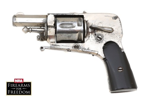 Lot of Four Revolvers, Belgian Folding Trigger Double Action Hammerless Revolvers, a pair of Unmarked, & a pair marked Sable Baby Hammerless,