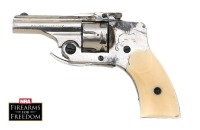 Lot of Four Revolvers, Belgian Folding Trigger Double Action Hammerless Revolvers, a pair of Unmarked, & a pair marked Sable Baby Hammerless, - 3