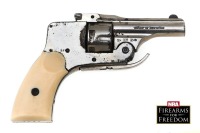 Lot of Four Revolvers, Belgian Folding Trigger Double Action Hammerless Revolvers, a pair of Unmarked, & a pair marked Sable Baby Hammerless, - 4