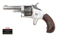 Lot of Five Antique Guns, Hood Firearms Hard Pan, Robin Hood No.1, Liberty, Queen, & Alert-1874 Models Single Action Revolvers - 5
