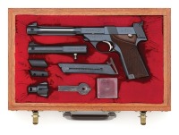 Cased High Standard Military Supermatic Trophy Semi-Auto Pistol