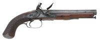British Flintlock Coat Pistol by Prosser
