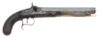 British Percussion Sporting Pistol by Simmons