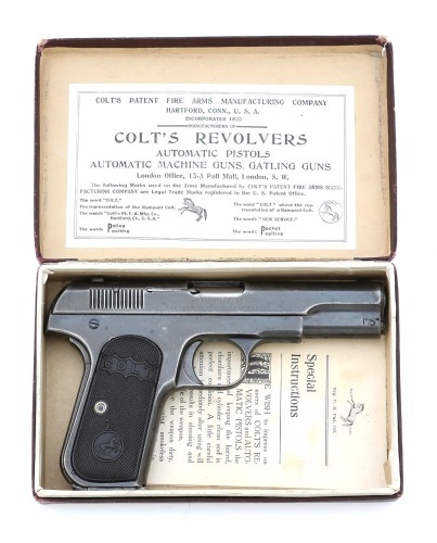 Colt Model 1903 Pocket Hammerless Semi-Auto Pistol
