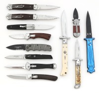 Large Grouping Of Automatic Knives