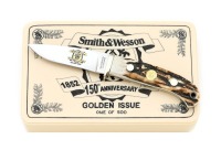 Smith & Wesson 150th Anniversary Golden Issue Drop Point Hunter