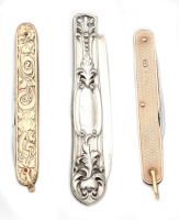 Gold and Silver Handled Pen Knives