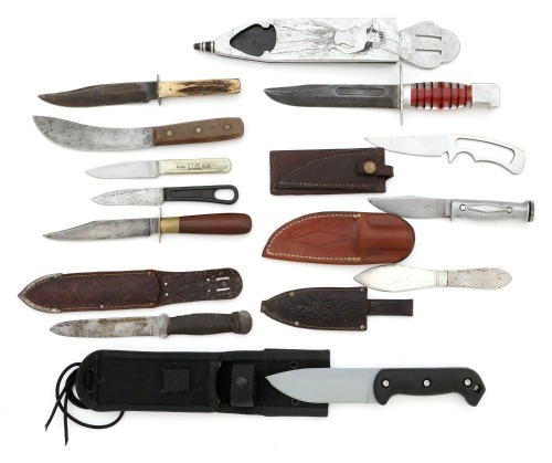 Grouping Of Fixed Blade Knives