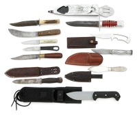 Grouping Of Fixed Blade Knives