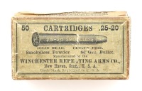 Collectible Winchester 25-20 Cartridge Box