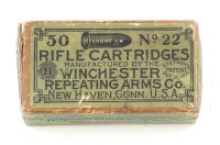 Collectible 22 Short Rifle Cartridge Box