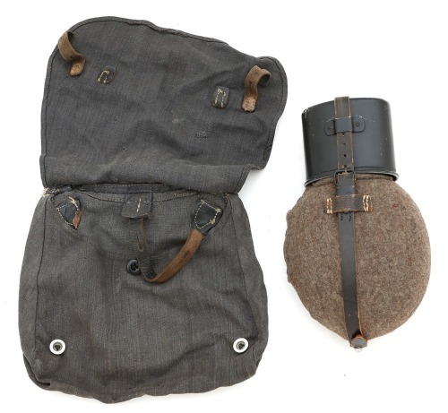 WWII German Bread Bag And Canteen Lot
