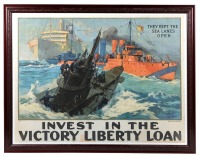 Original 1918 WWI Victory Loan War Bond Print