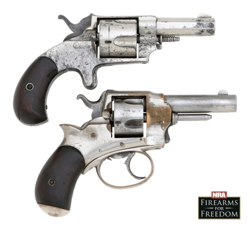 Scarce Prescott Pistol Co. Union 41 Double Action Revolver and Forehand & Wadsworth Bull Dog Single Action Pocket Revolver