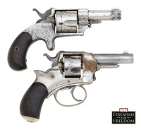 Scarce Prescott Pistol Co. Union 41 Double Action Revolver and Forehand & Wadsworth Bull Dog Single Action Pocket Revolver