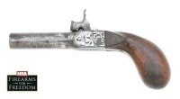 Unmarked Single Shot Center Hammer Percussion Boot Pistol