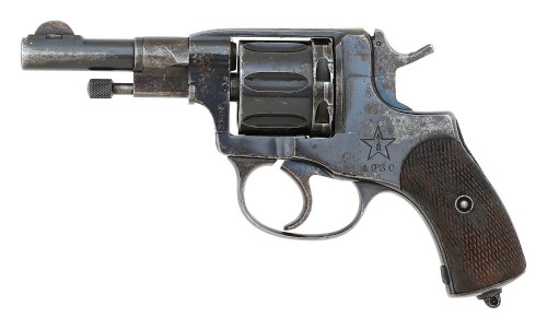 Very Rare Soviet Shortened Model 1895 Nagant Double Action Revolver by Tula