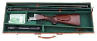 F.W. Heym Model 55 Over Under Double Rifle & Shotgun Two-Barrel Set